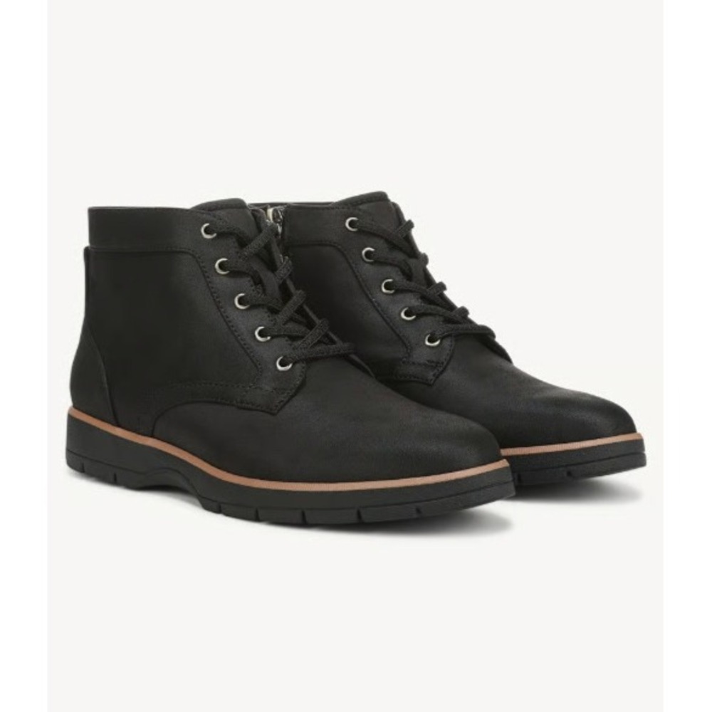 Dr. Scholls Women's Northstar Lace Up Ankle Boots Black Size 7